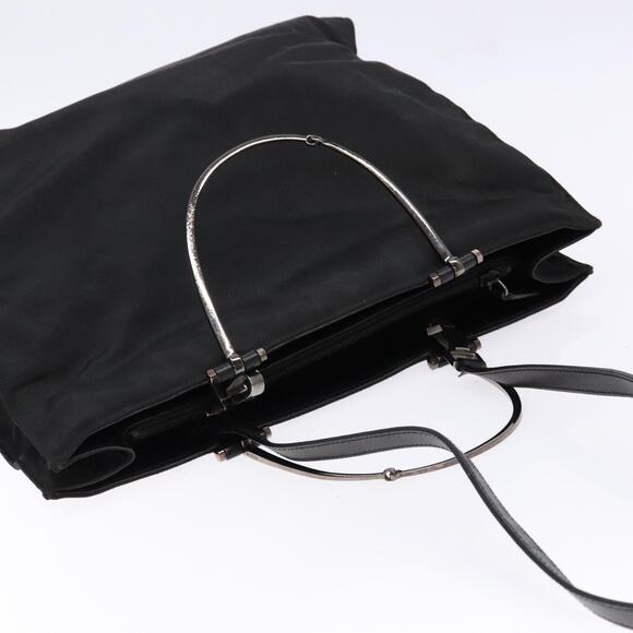 GUCCI Hand Bag Nylon Black Silver 002 1028 002 1028 - Picture 6 of 13
